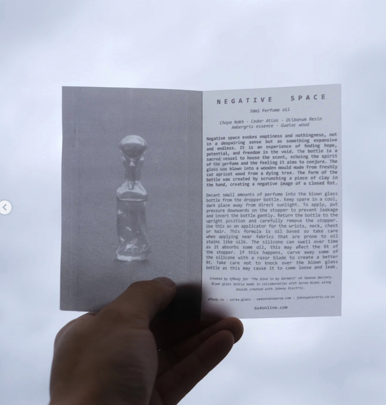 Perfume by 6x4, NEGATIVESPACE