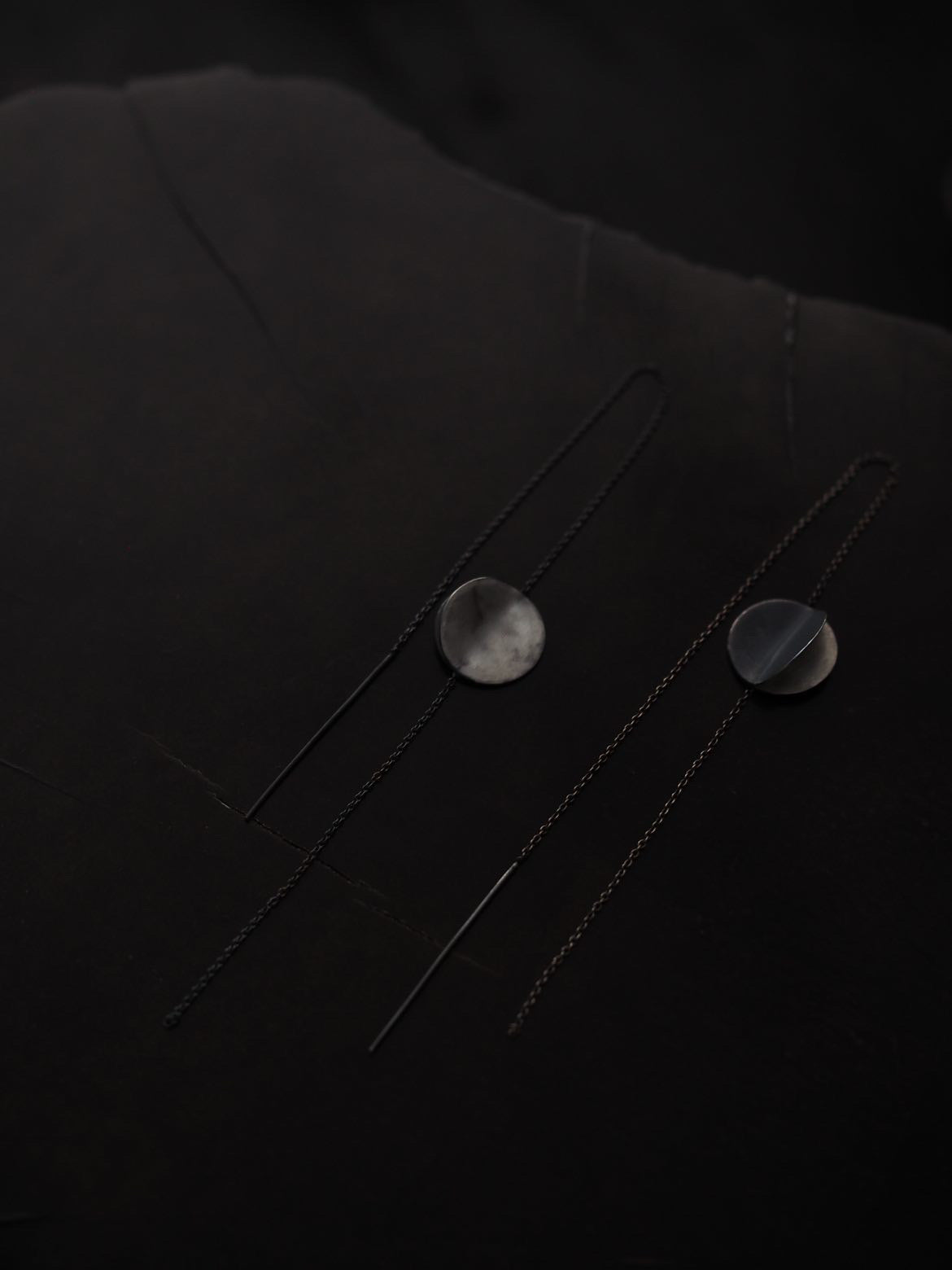 Phase Of Moon Earring - chains ~ Kevin Throne x Public Record