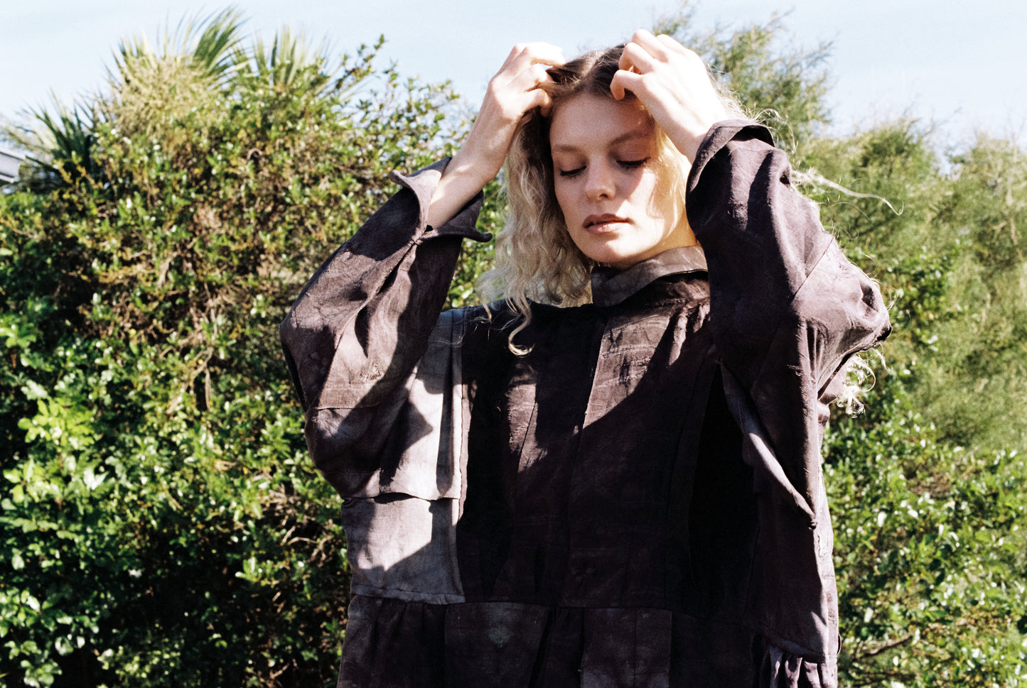 Hand Dyed Vintage Kimono Silk Dress, Ver.1