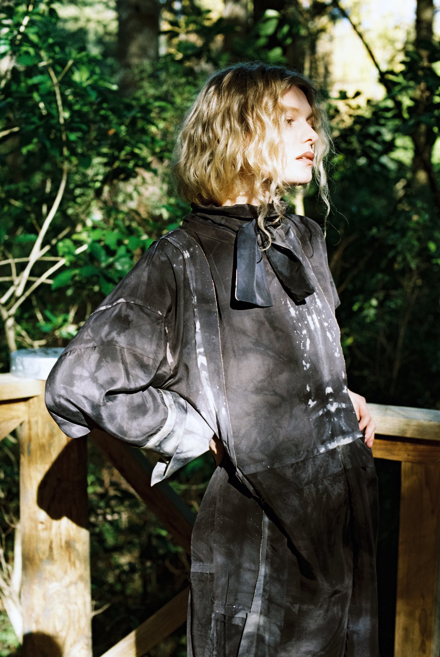 Hand Dyed Vintage Kimono Silk Dress, Ver.2