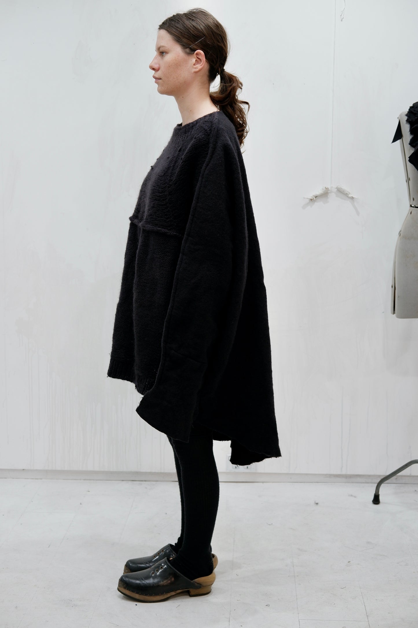 Oversize Hand Knit Jumper with Blanket Back