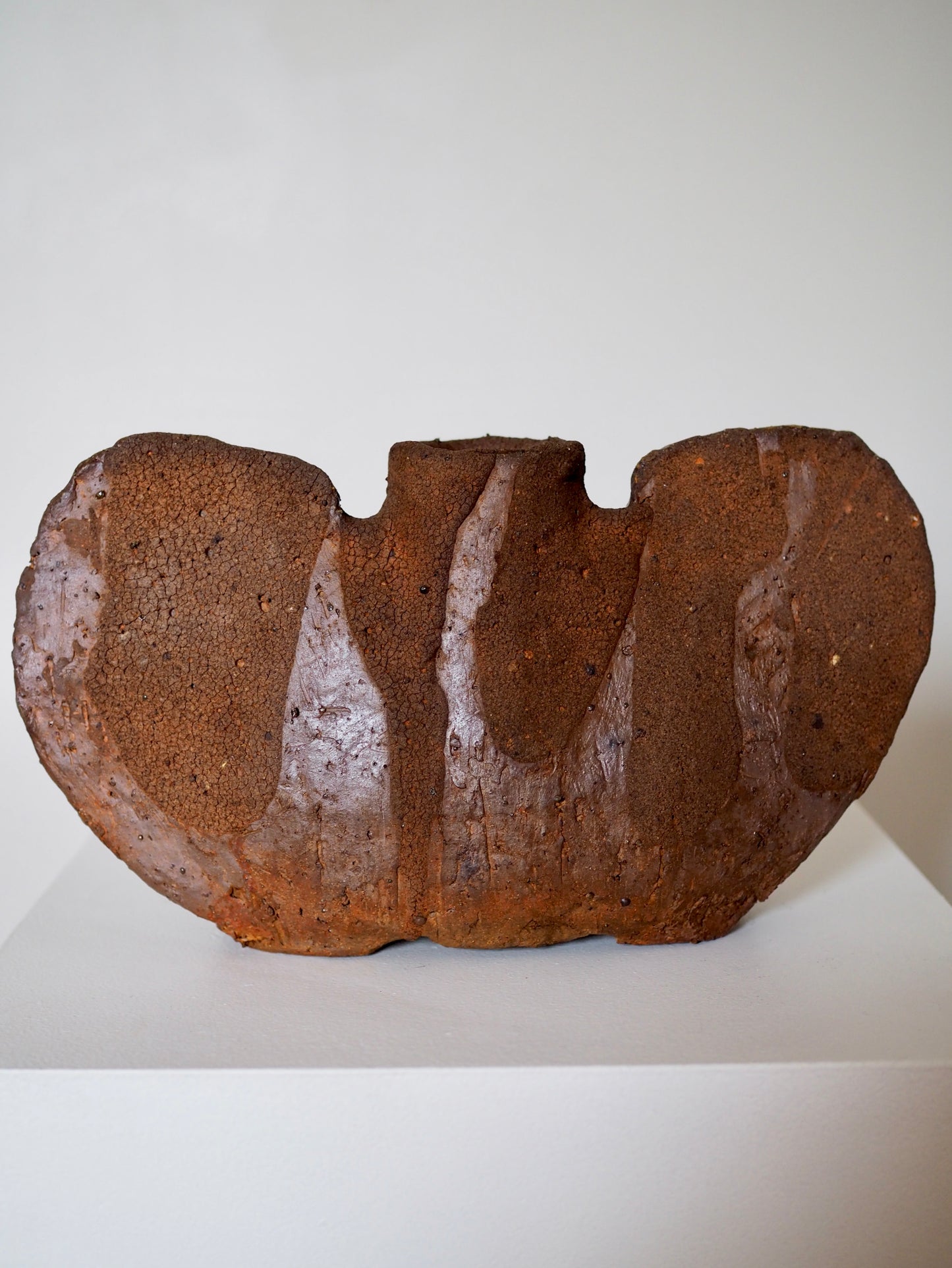 Volcanic Ash Winged Vase