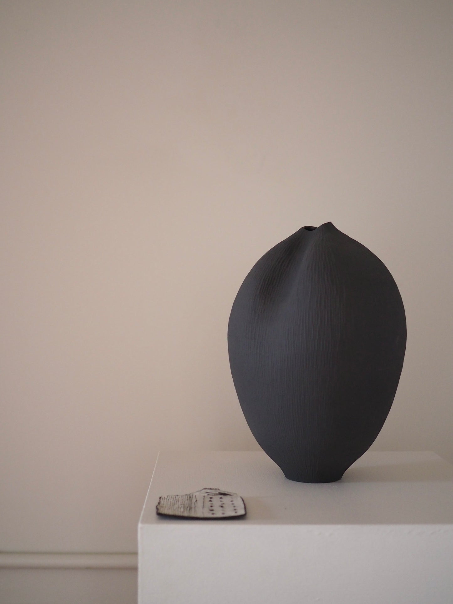 Large Carved Pod Vase