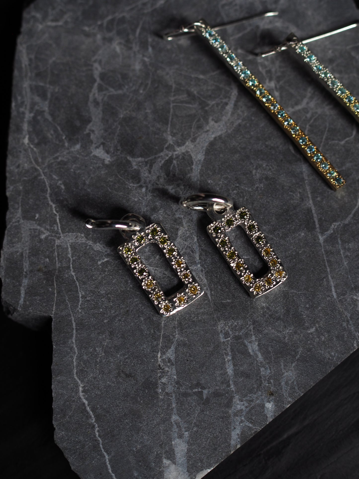 Rectangle earring