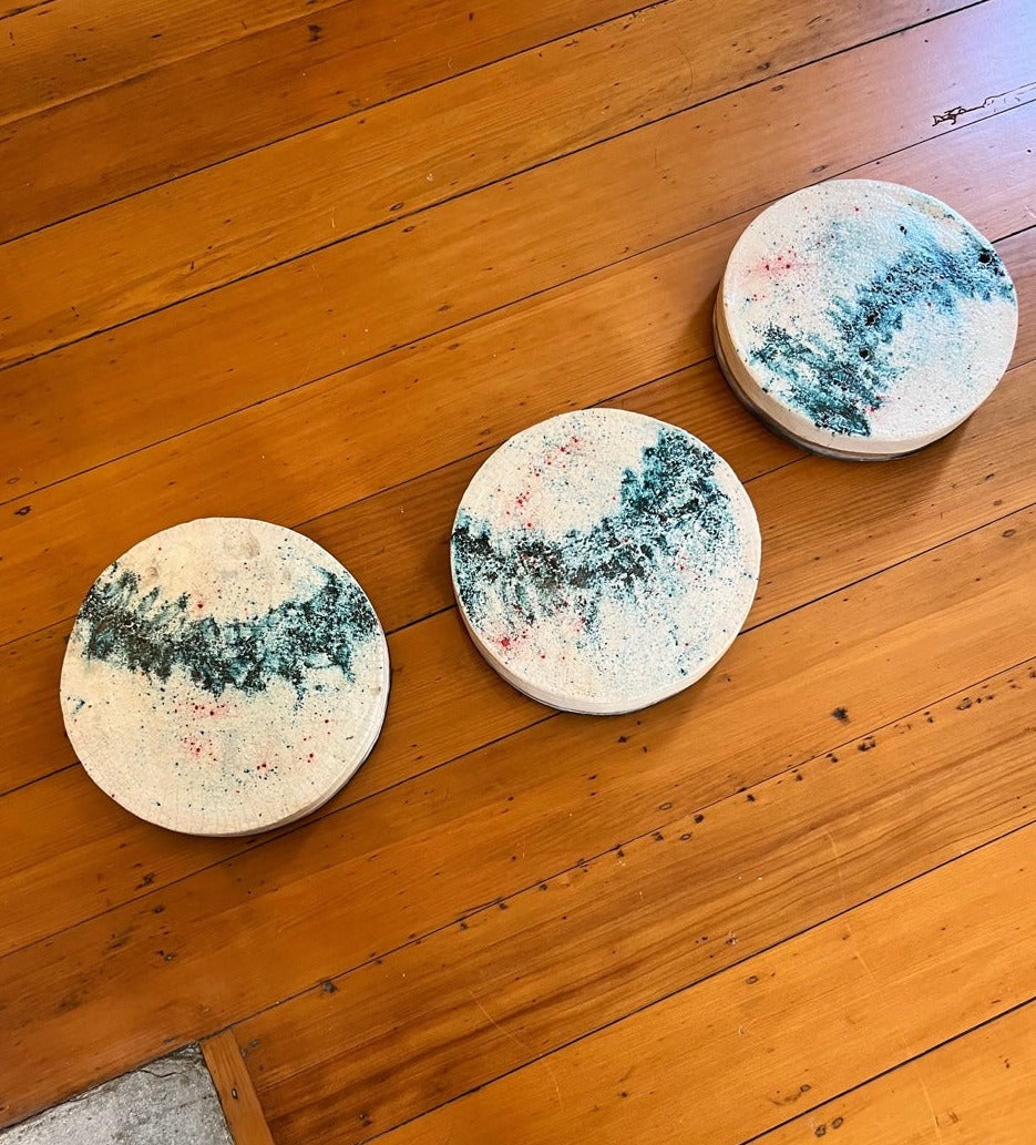 Raku Plinth / Wall art - Te Wheiao