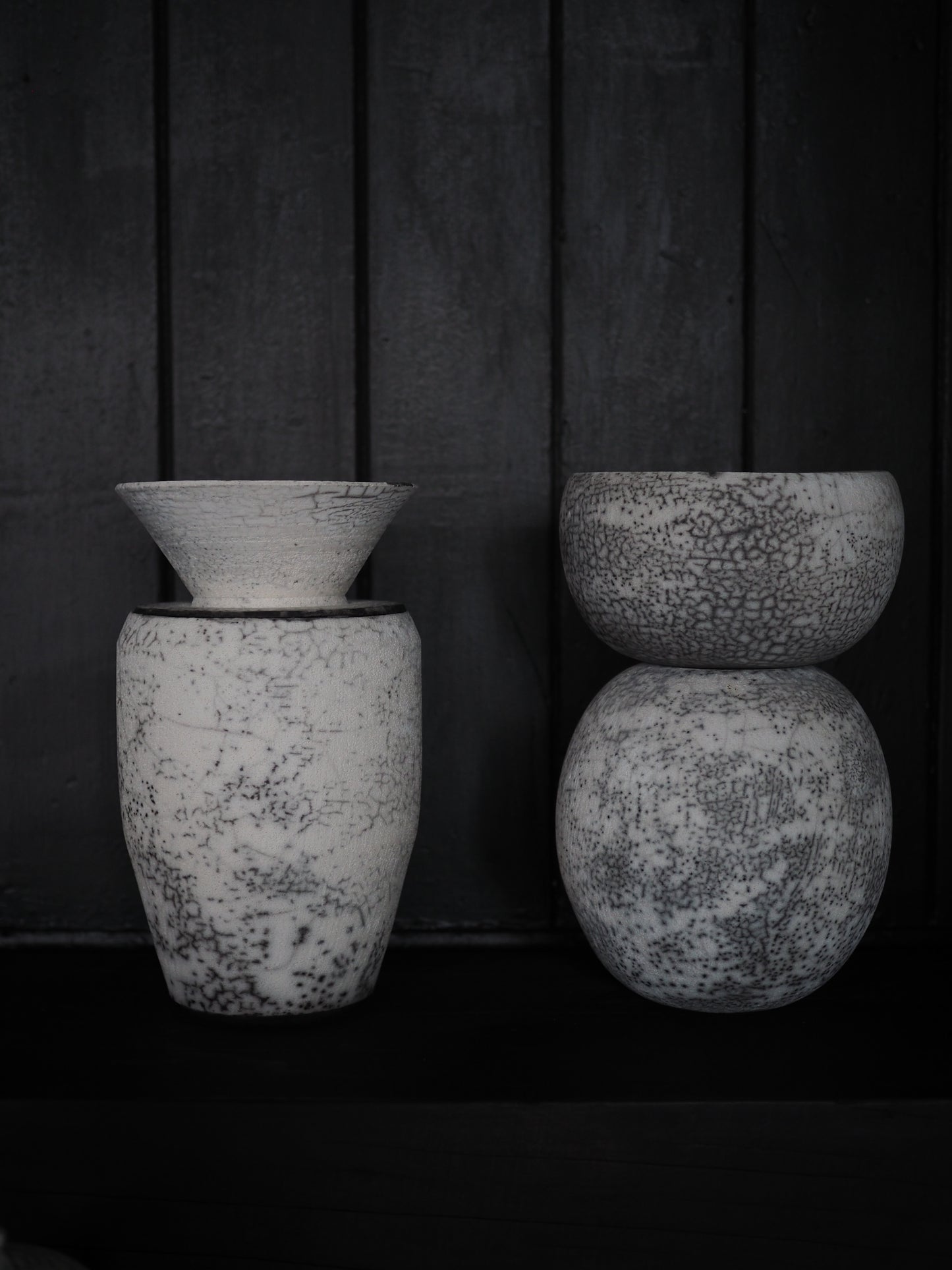 Low Lidded Raku Vessel