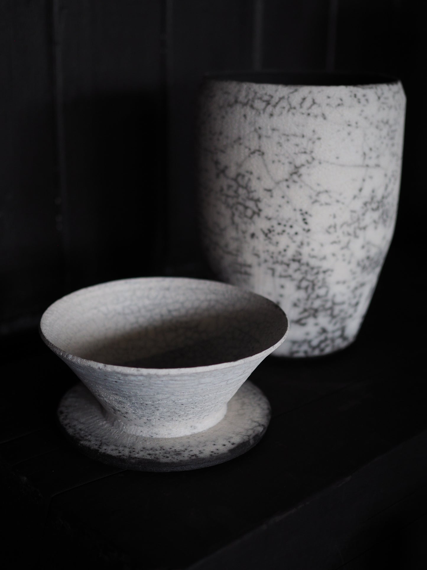 Low Lidded Raku Vessel