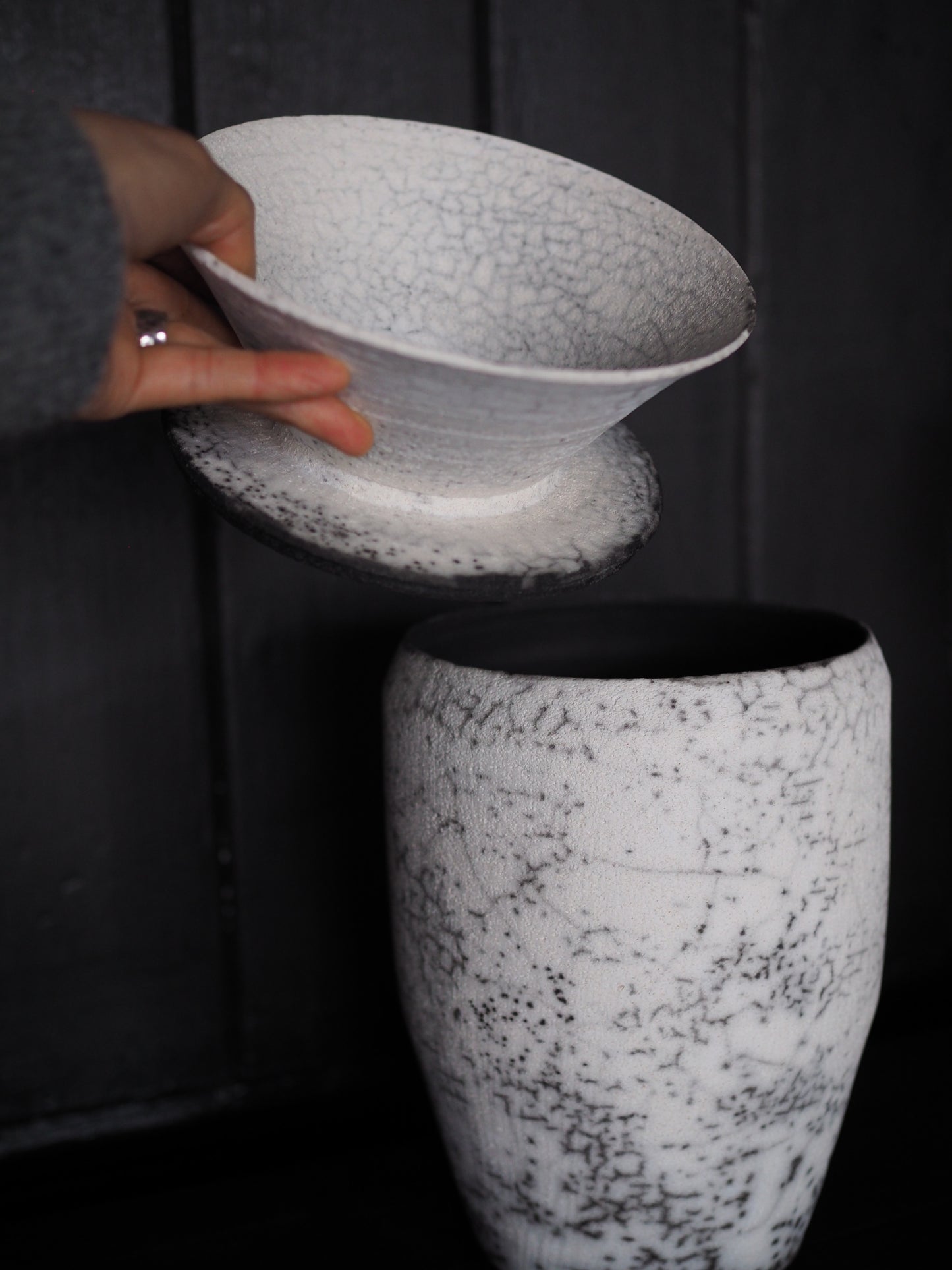 Low Lidded Raku Vessel