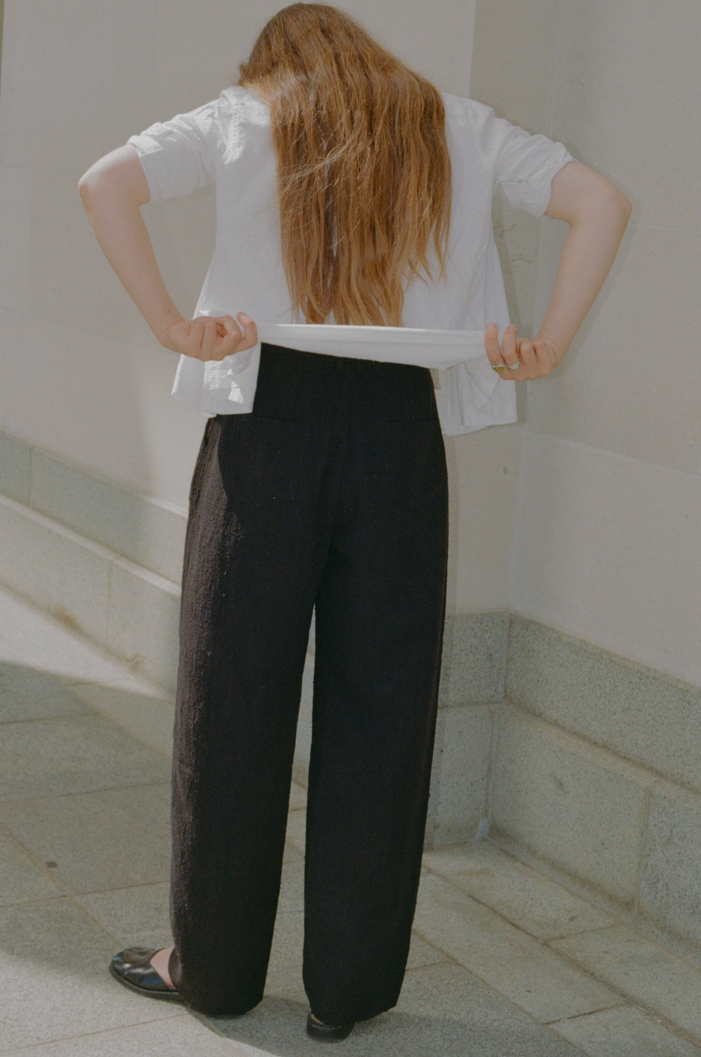 Raw Silk Trousers