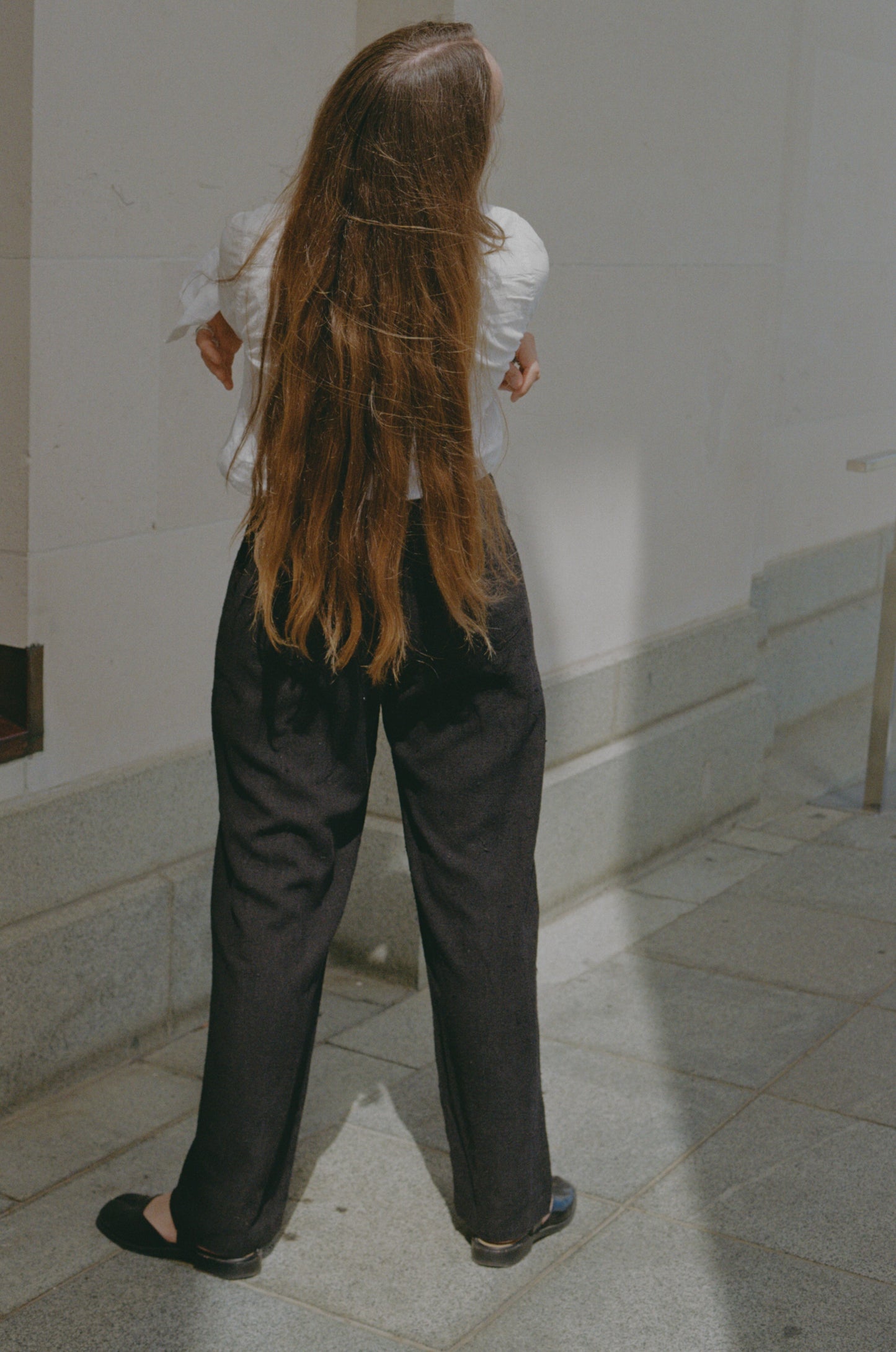Raw Silk Trousers