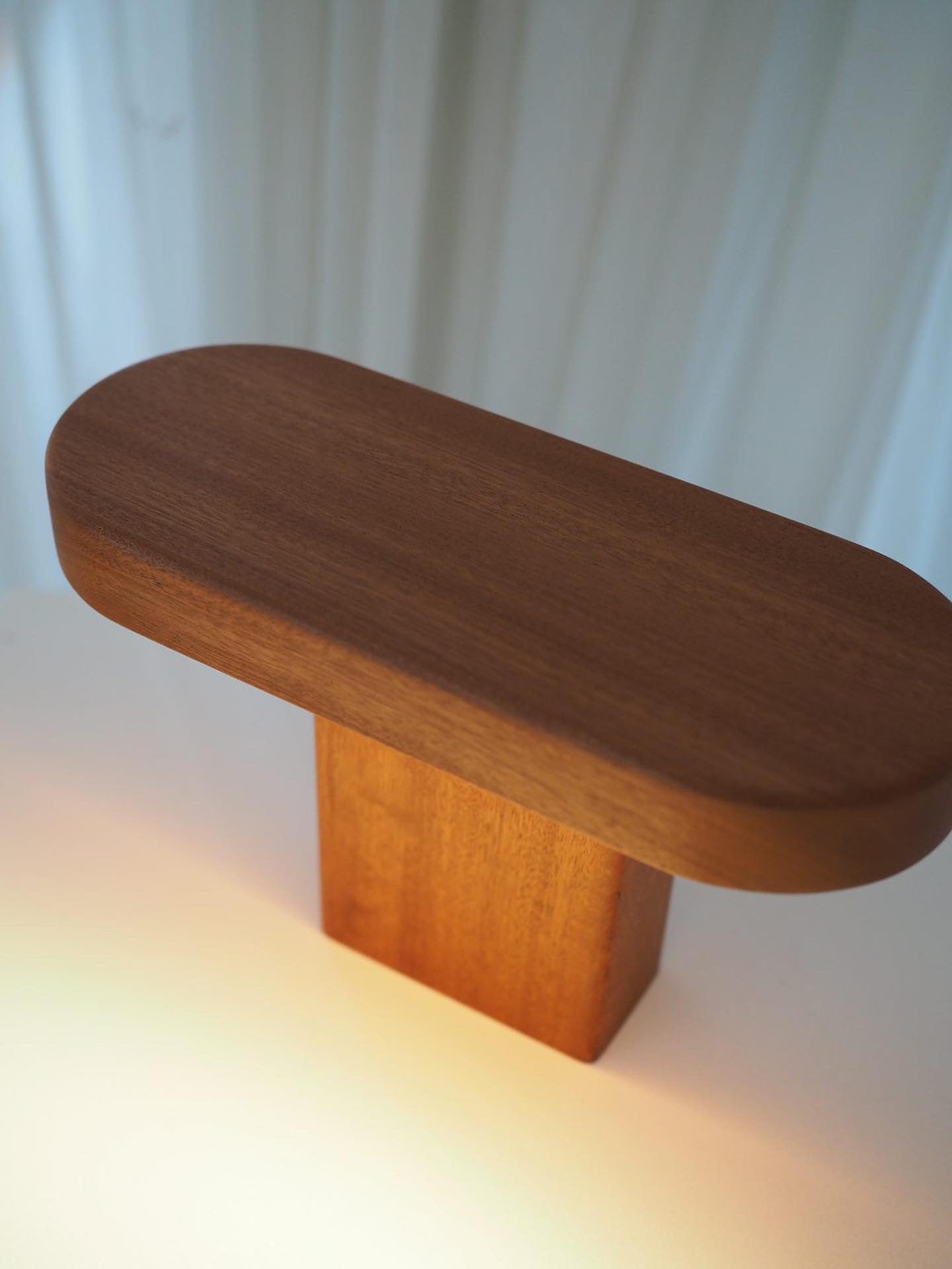 Table Lamp, Walnut or Mahogany