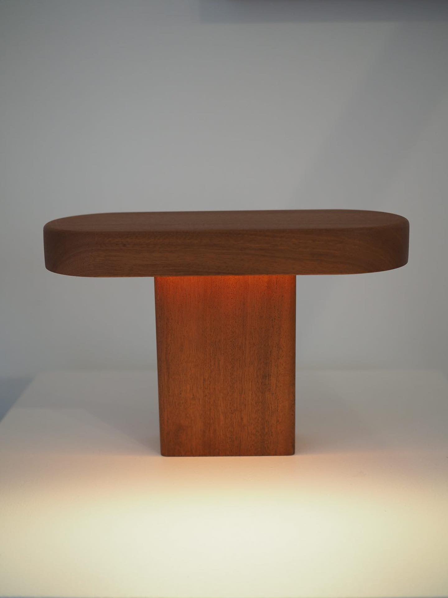 Table Lamp, Walnut or Mahogany