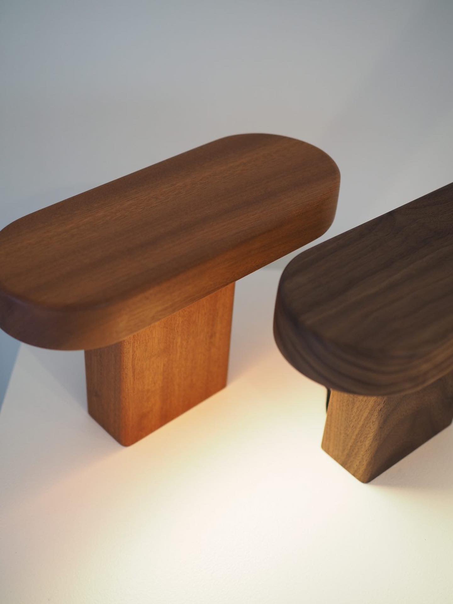 Table Lamp, Walnut or Mahogany