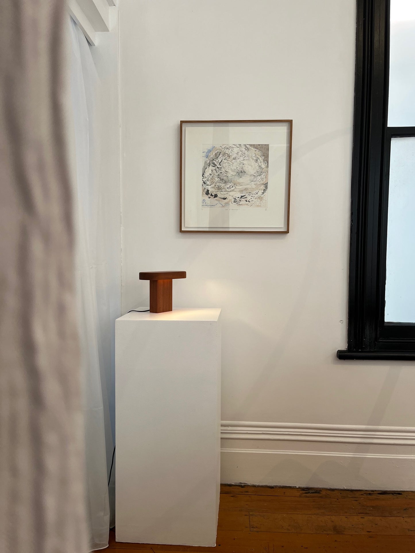 Table Lamp, Walnut or Mahogany