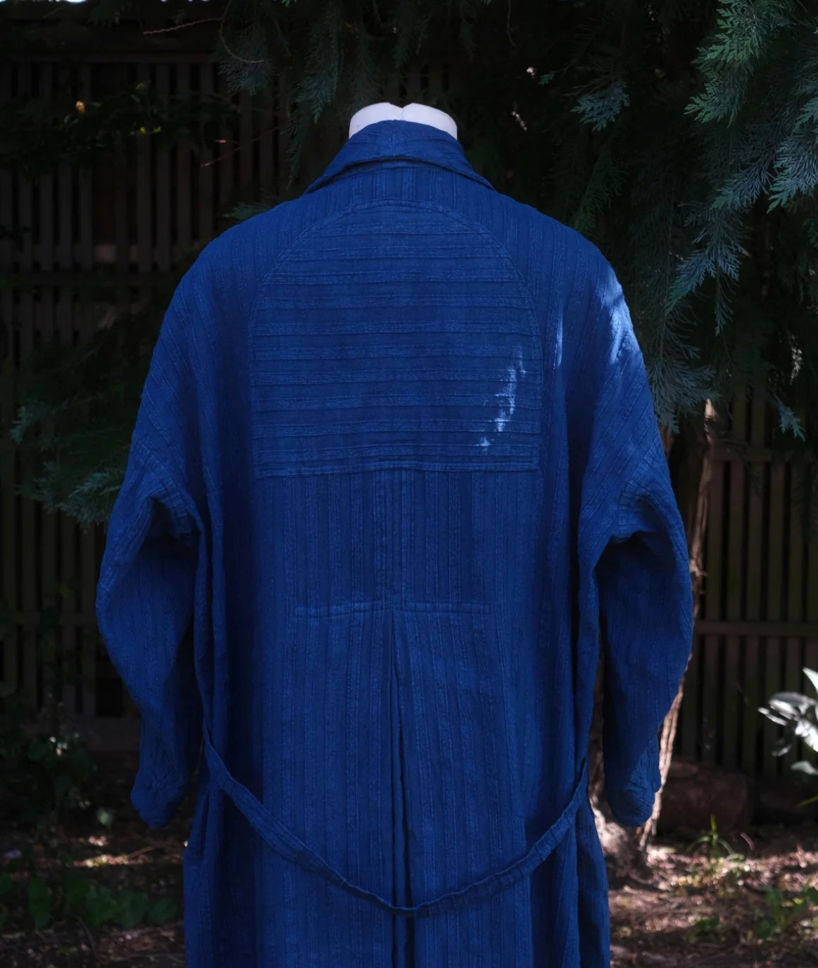Indigo dyed coat