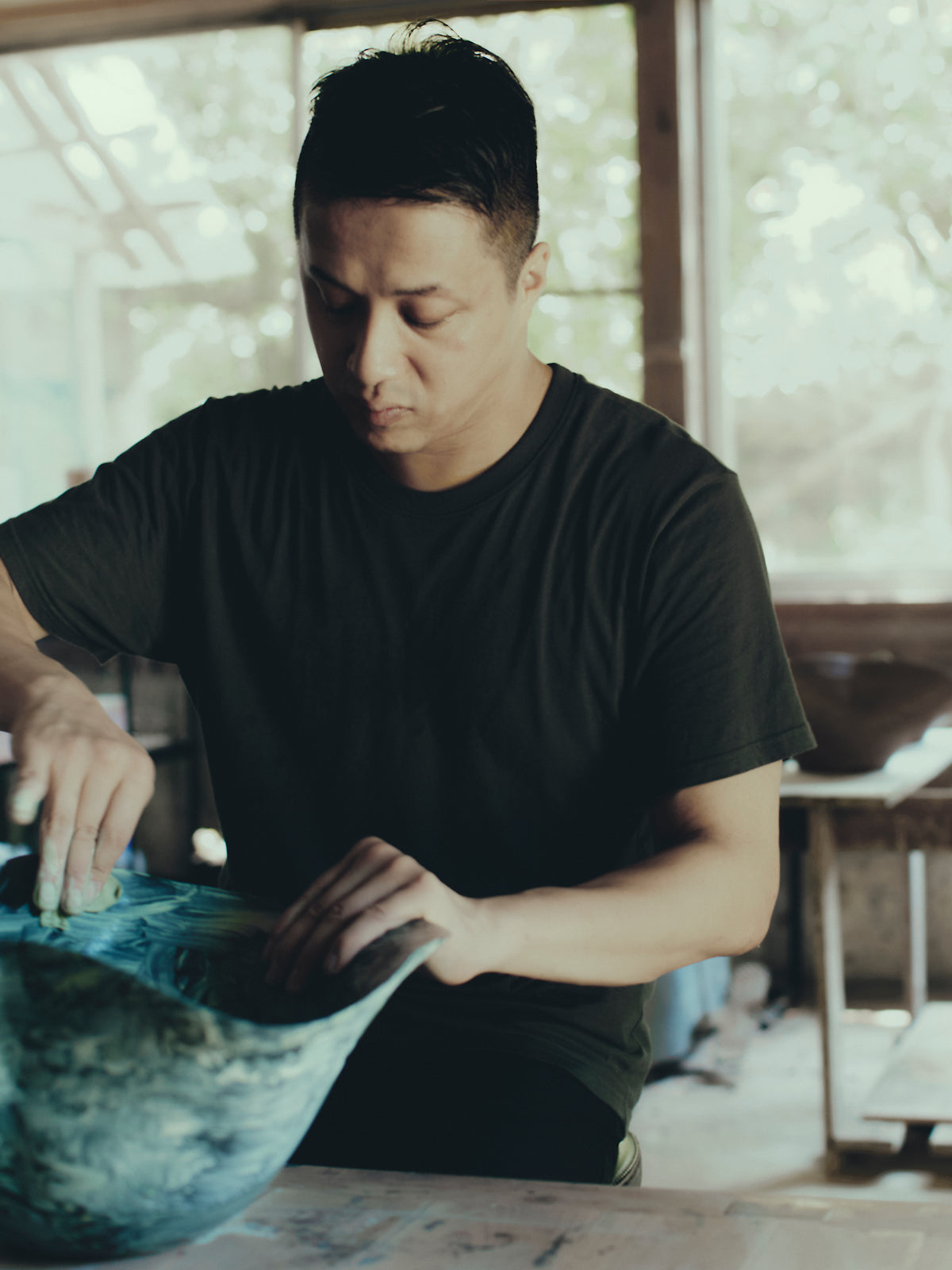 Koichi Onozawa Demonstration - Throwing on wheel / Urushi Lacquer on Ceramics
