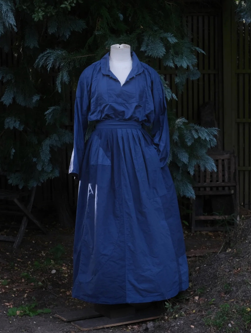 No waste shirt /  Pleated wrap skirt