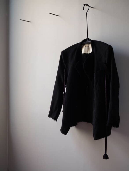 Light weight wool de-constructed jacket