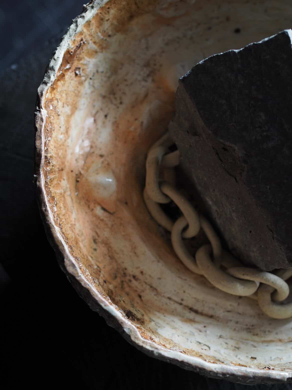 Rain Chain and bowl