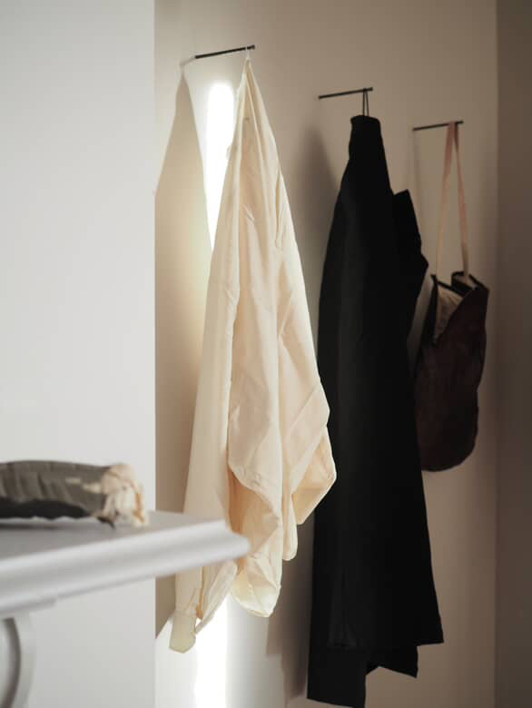Cream silk '2 sides' L/S top