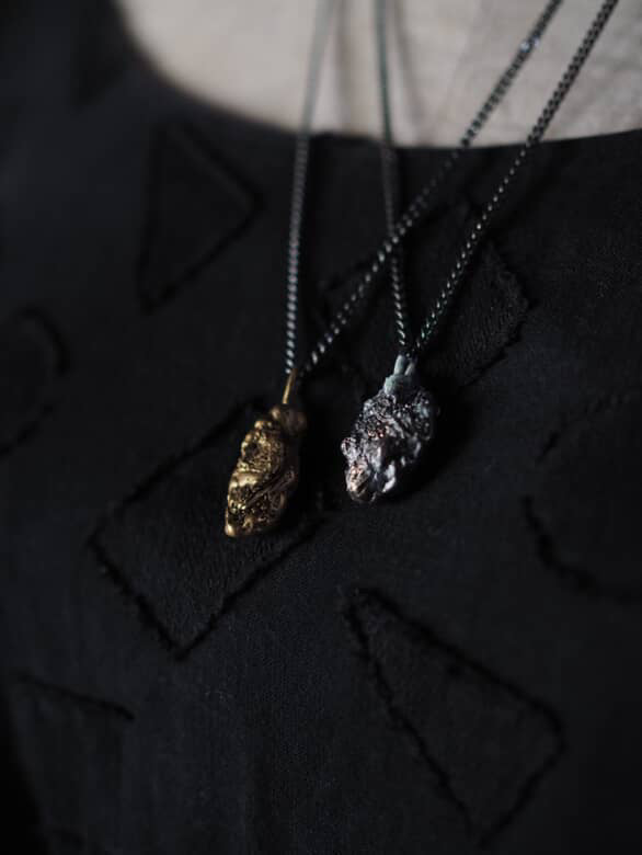 Necklace Silver or Gold nugget