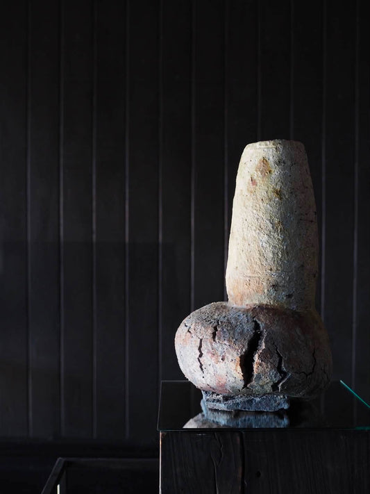 Chimney Vase - Anagama Fire