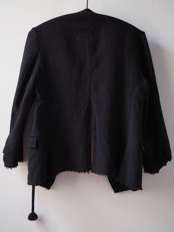 Light weight wool de-constructed jacket