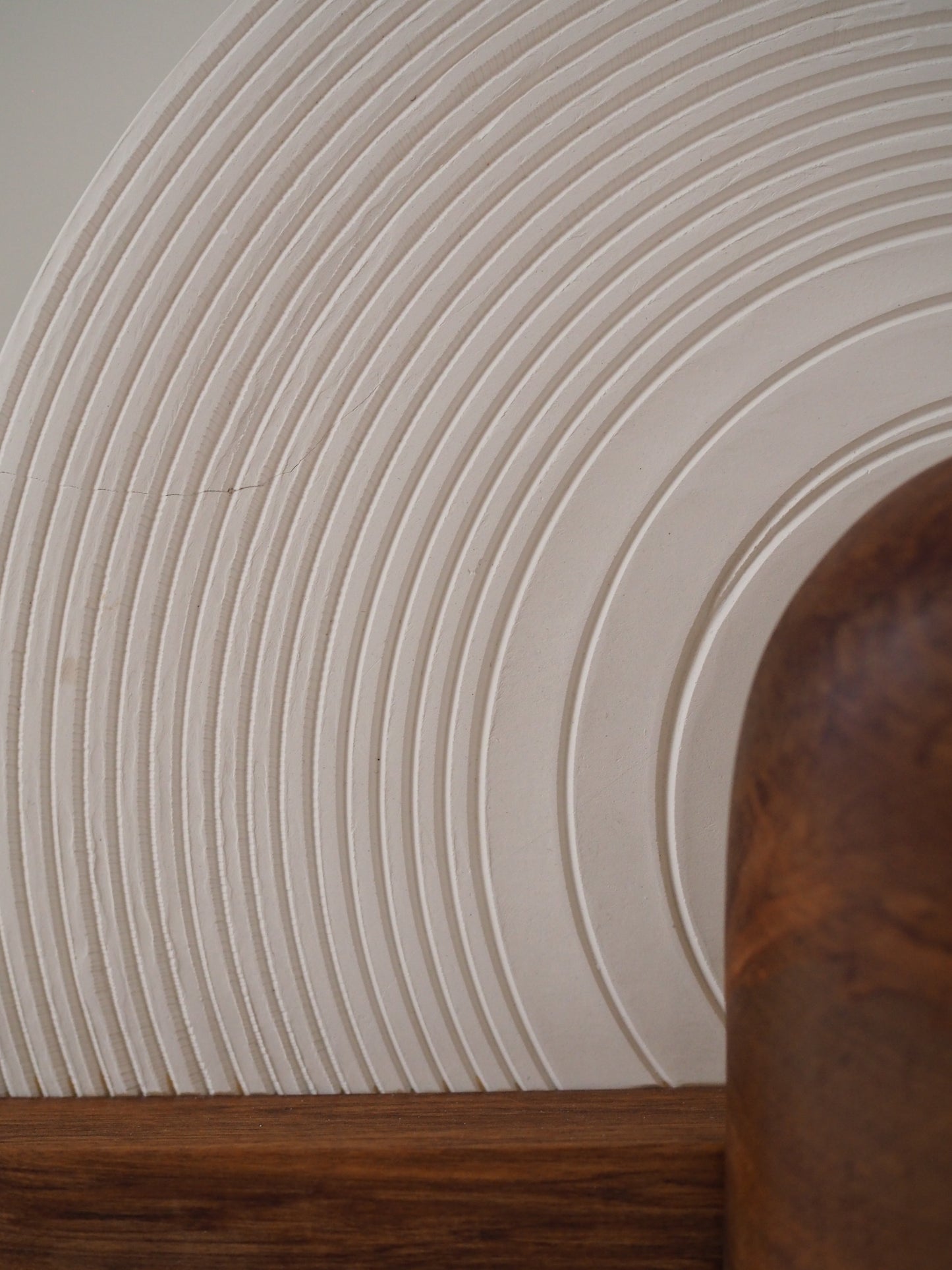 UNGLAZED PORCELAIN RECORD LAMP