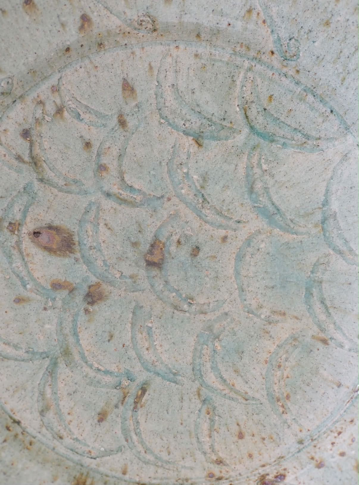 Flat Bowl with Celadon Glaze