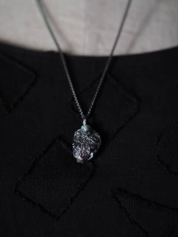 Necklace Silver or Gold nugget