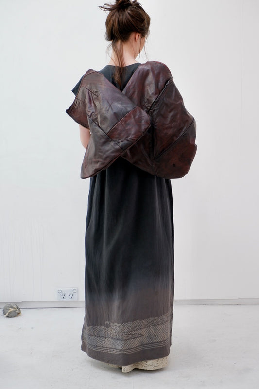 Obi silk shift dress