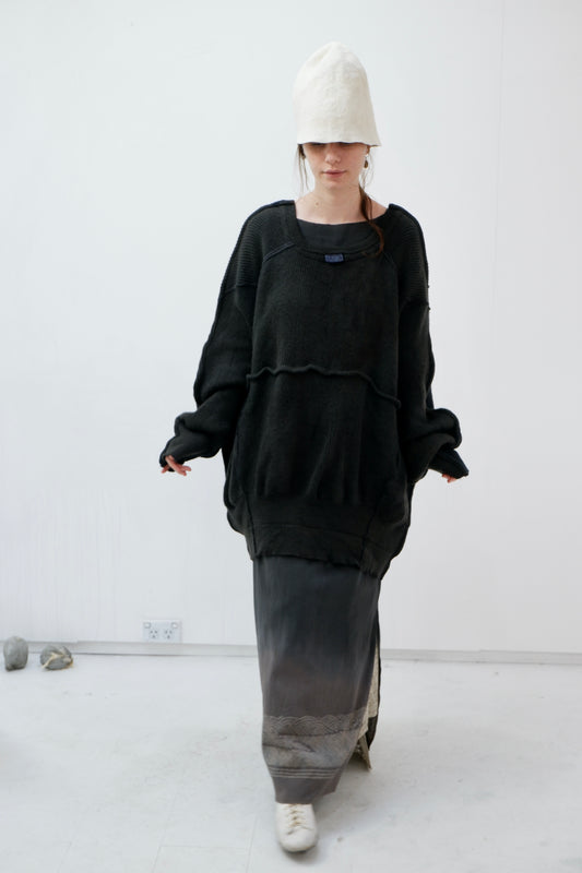 Over-sized '2 sides' thick wool Jumper
