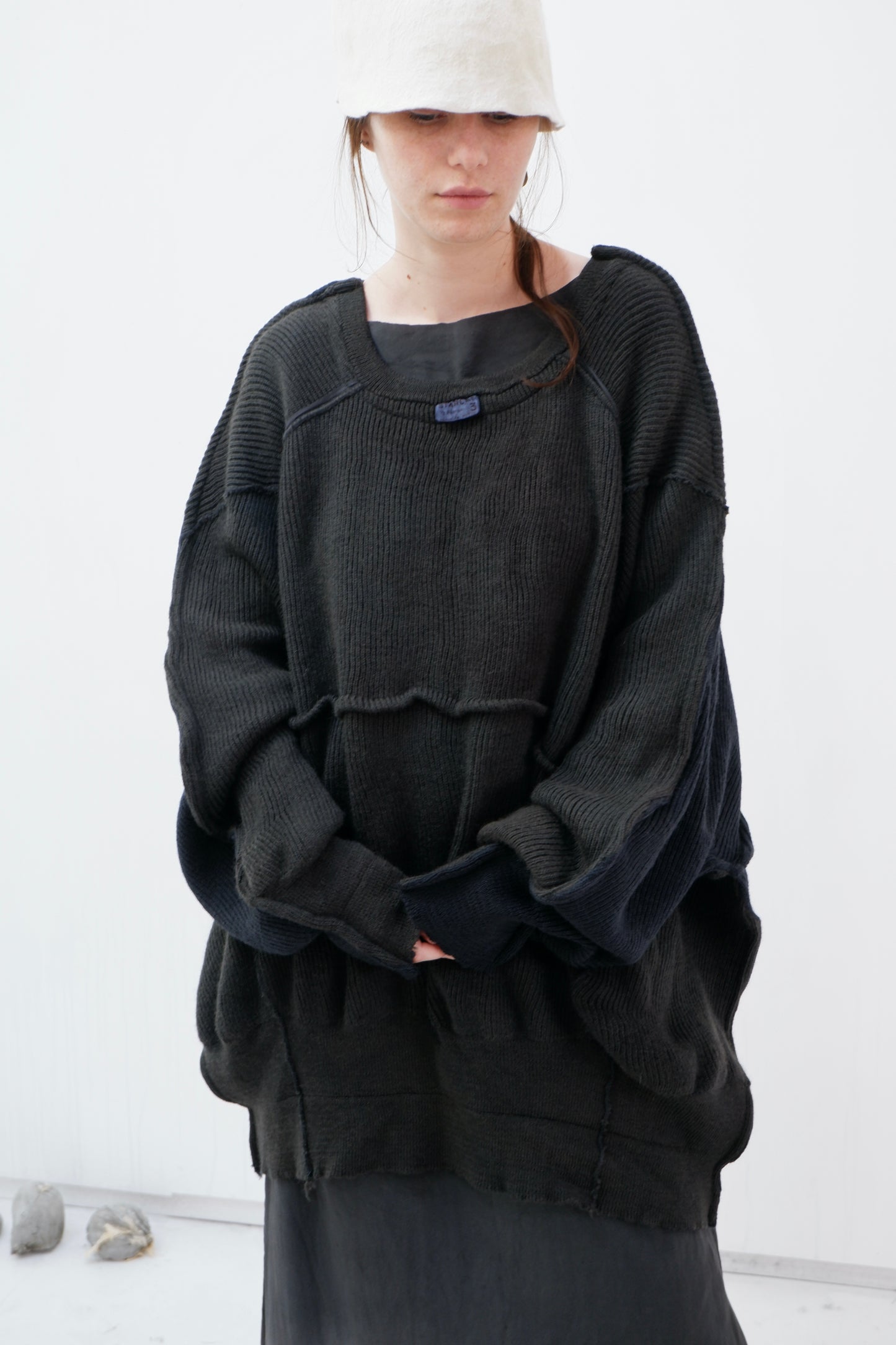 Over-sized '2 sides' thick wool Jumper