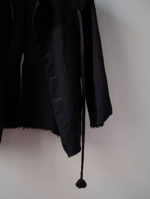 Light weight wool de-constructed jacket