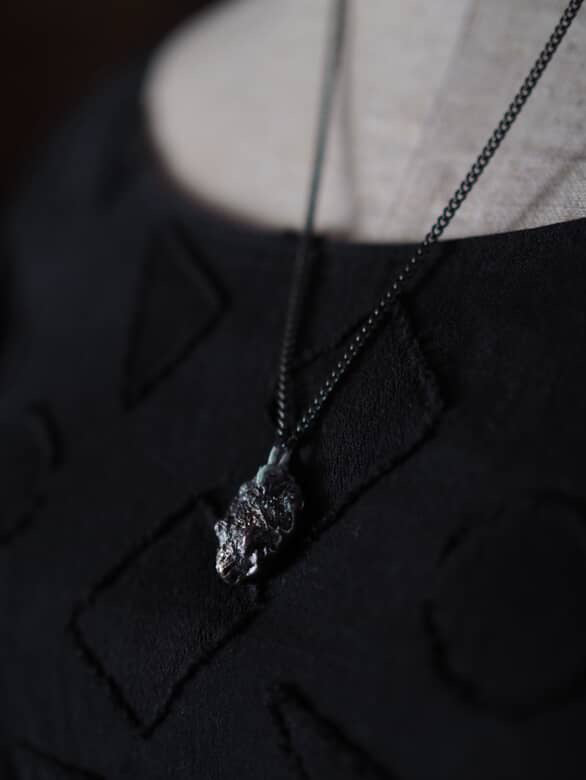 Necklace Silver or Gold nugget