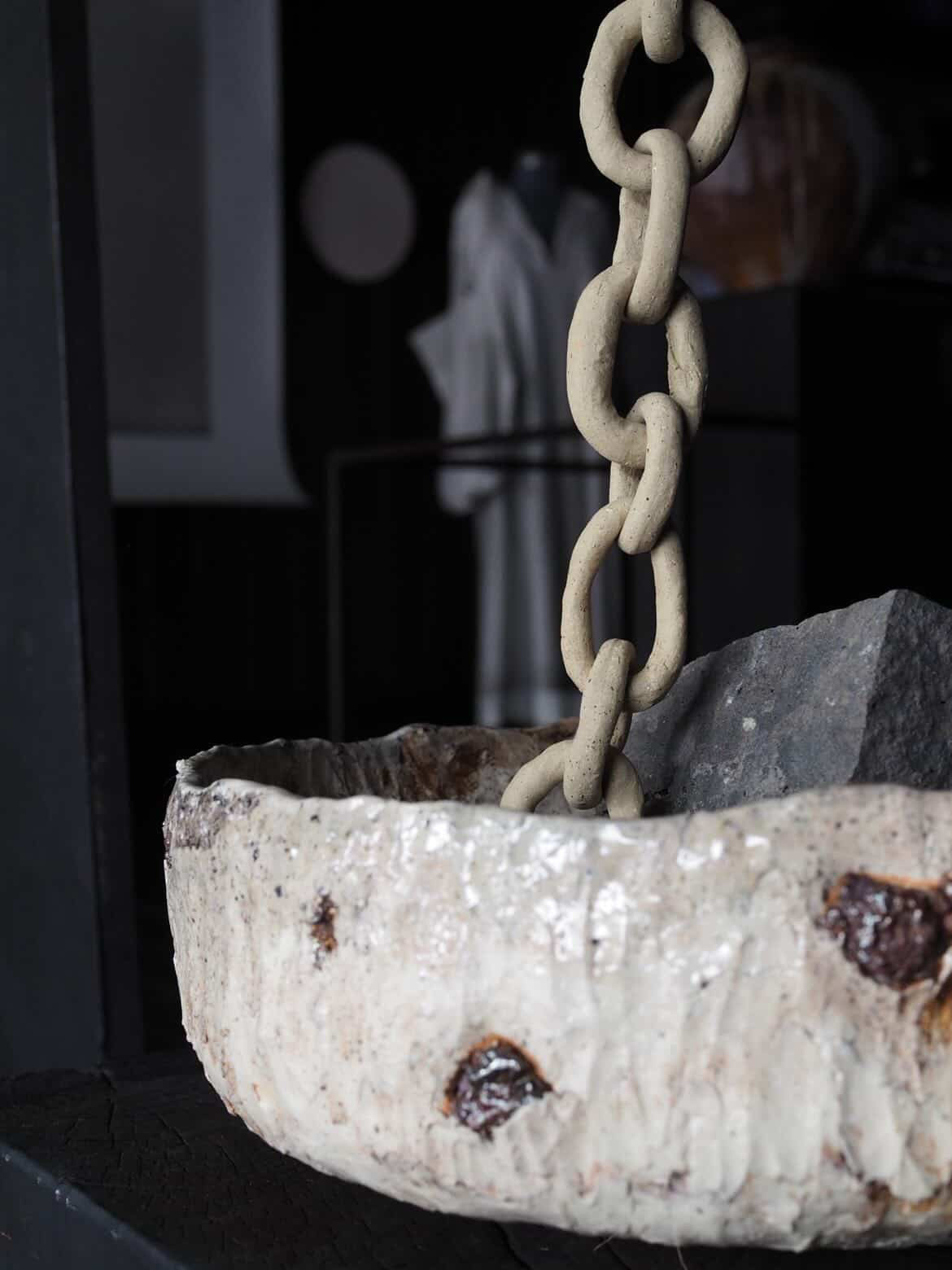 Rain Chain and bowl