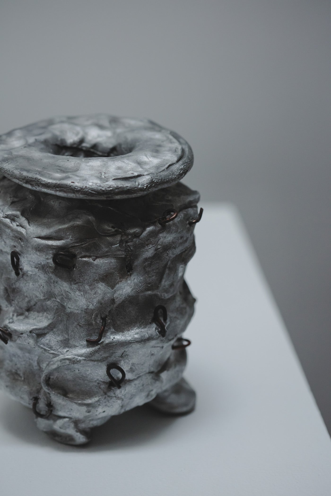 Pinched footed Jar, 2023 - ALUMINIUM