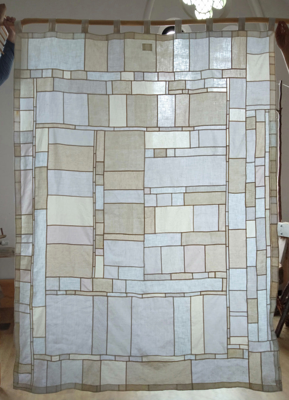 Jogakbo partition curtain - Cotton, Linen