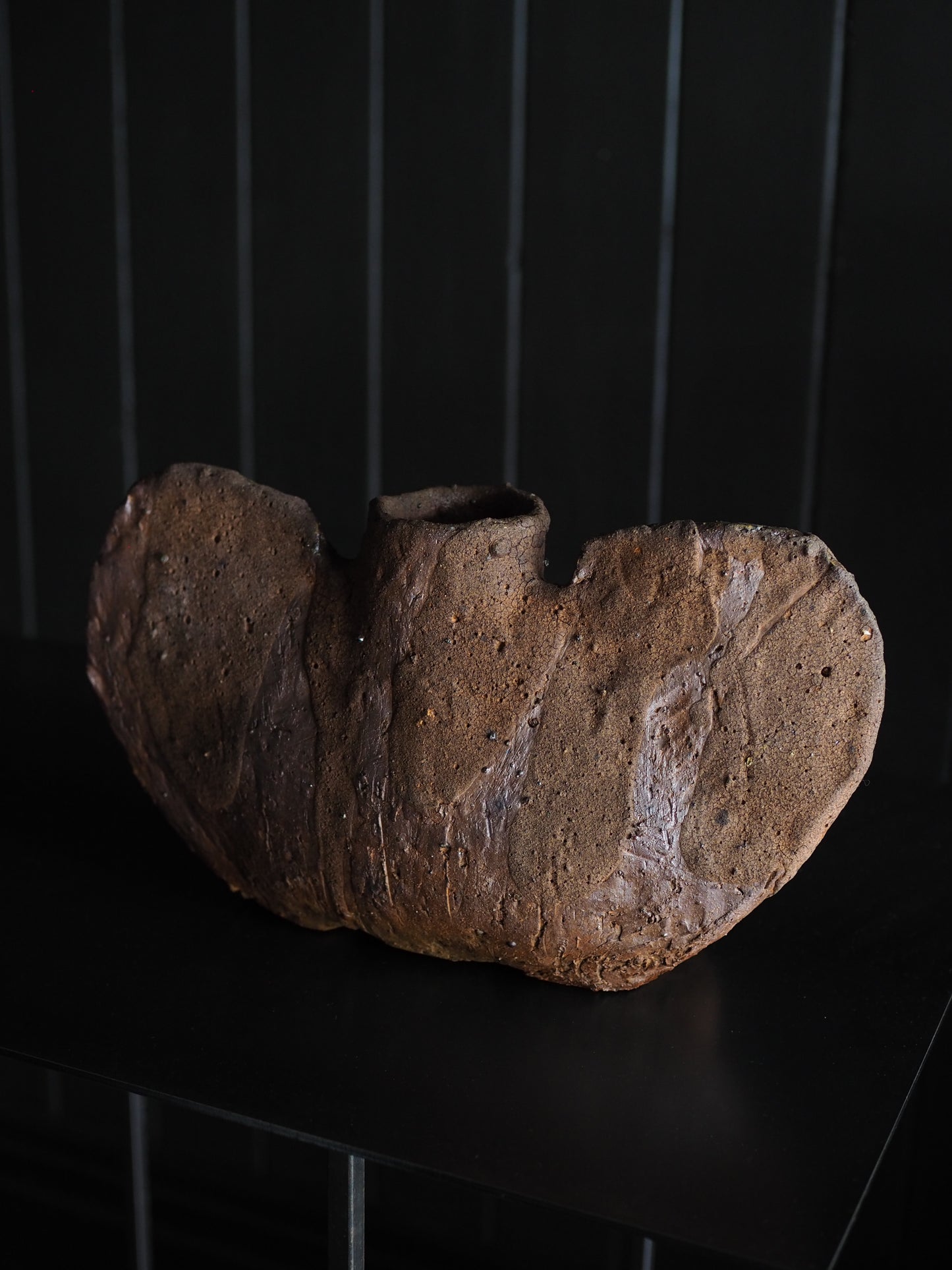Volcanic Ash Winged Vase