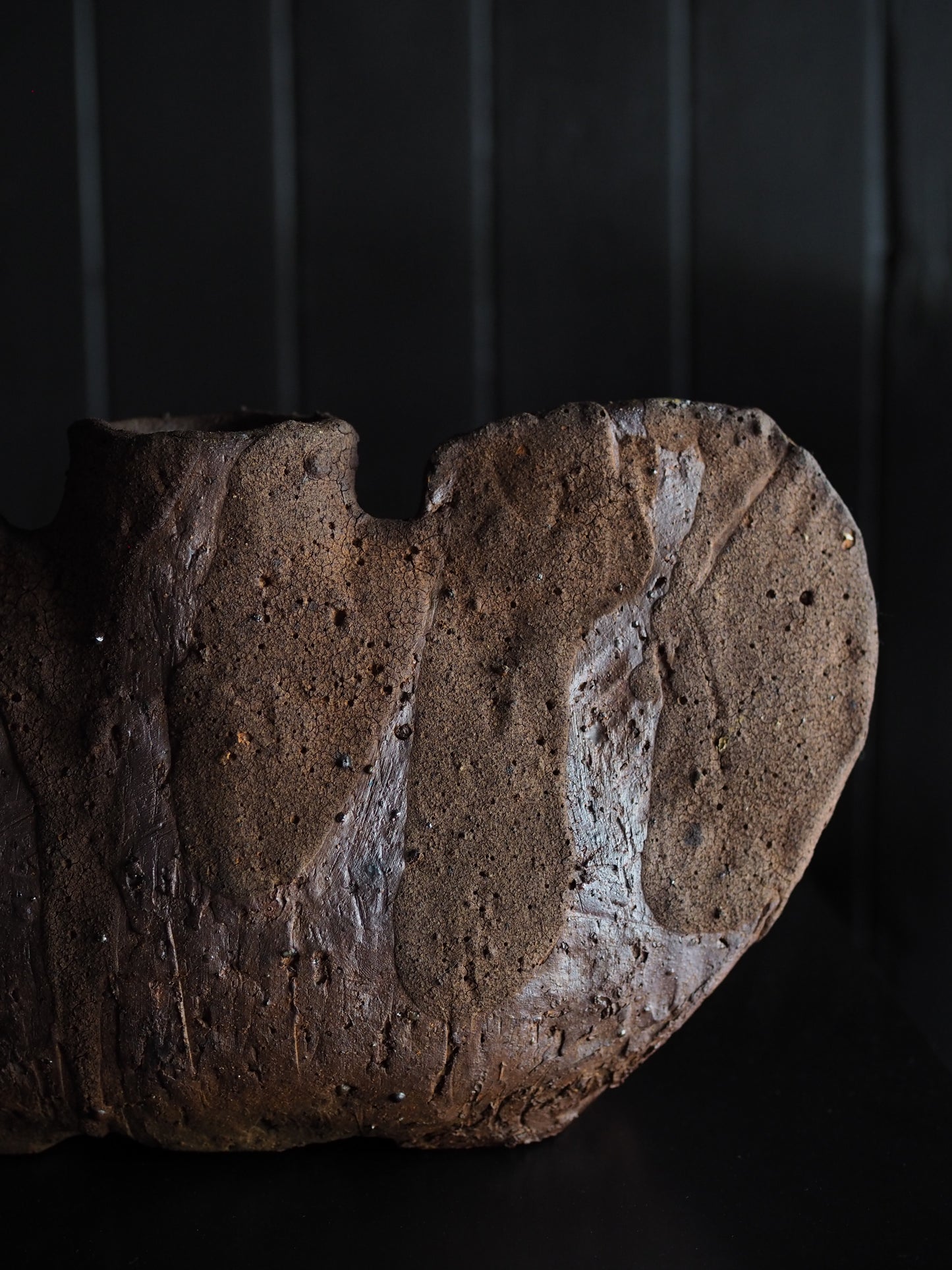 Volcanic Ash Winged Vase