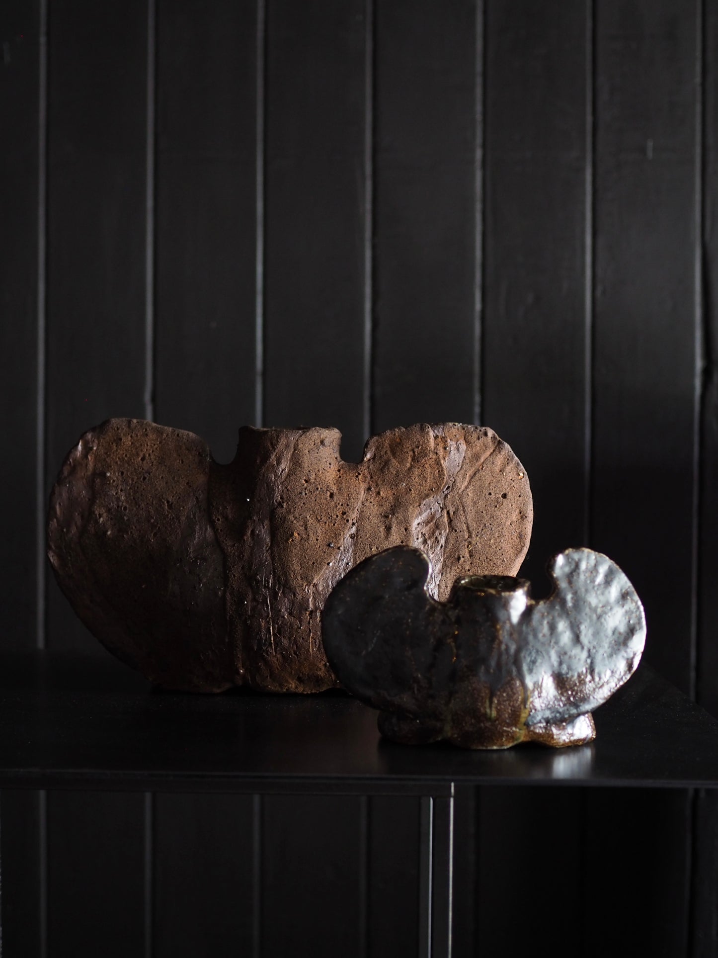 Volcanic Ash Winged Vase