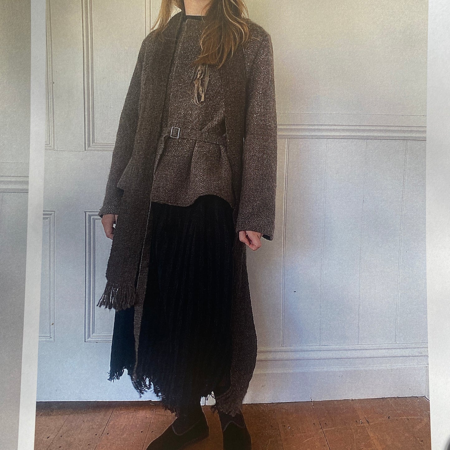 Hand-Woven, Hand-Stitched Brown Wool Jacket