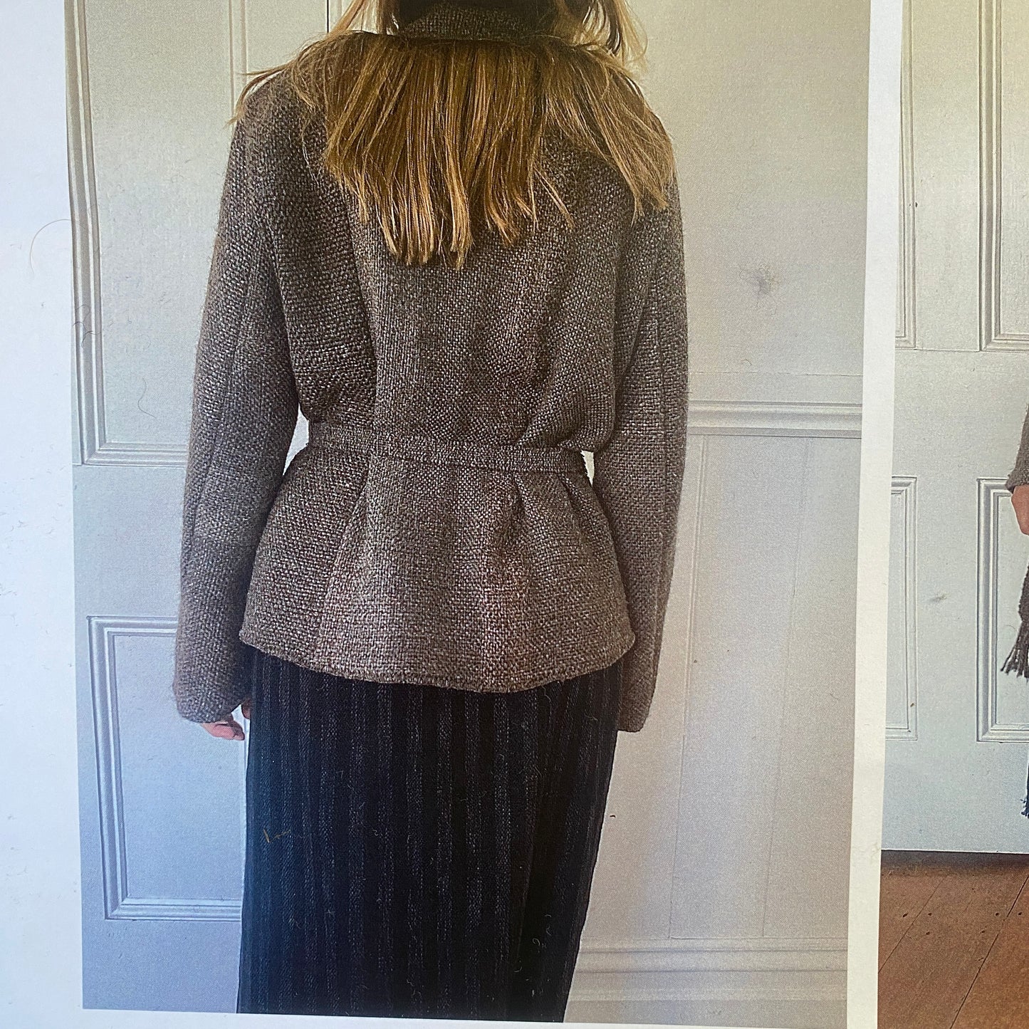 Hand-Woven, Hand-Stitched Brown Wool Jacket