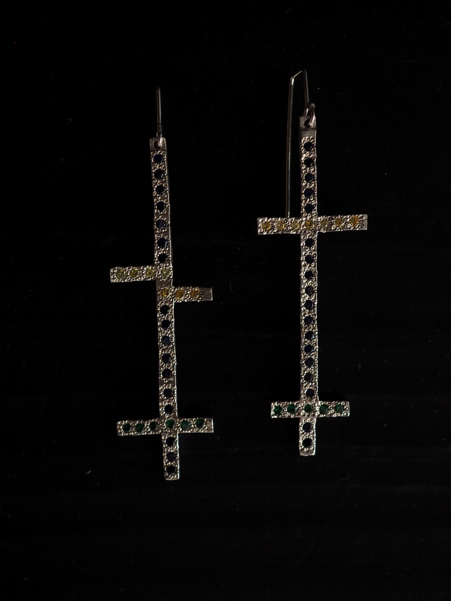 Line earrings I, II