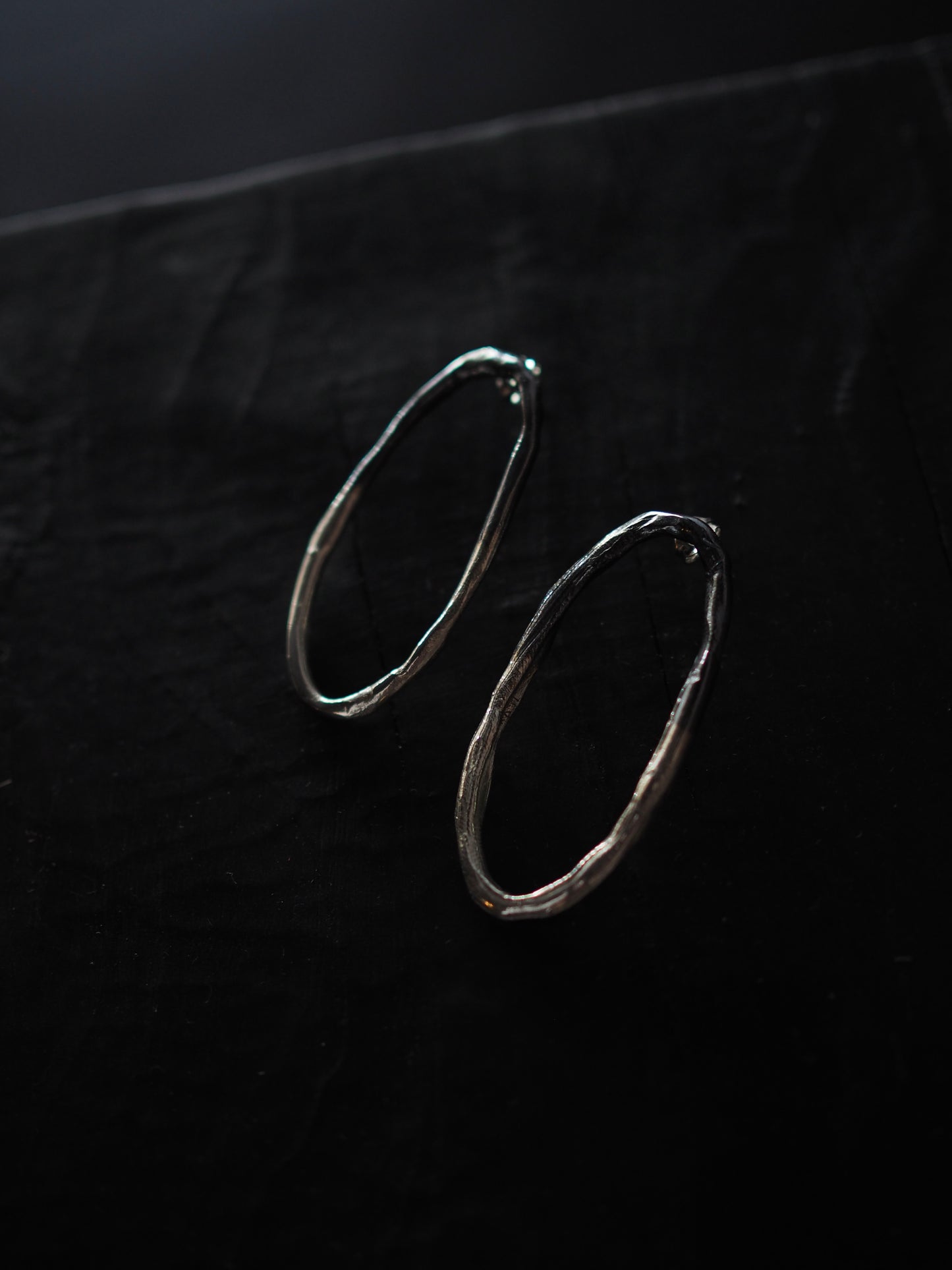 Oval earrings / small, large