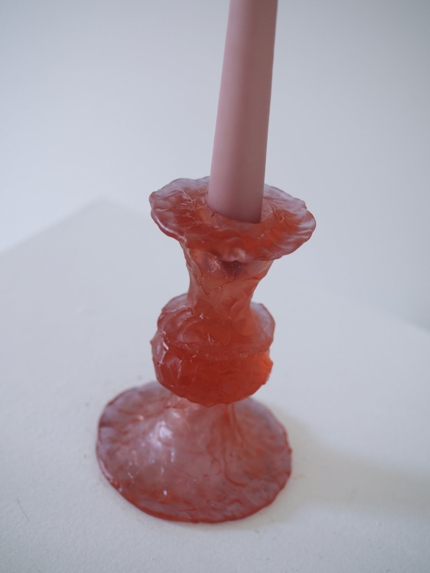 Pinched Rose Candlestick