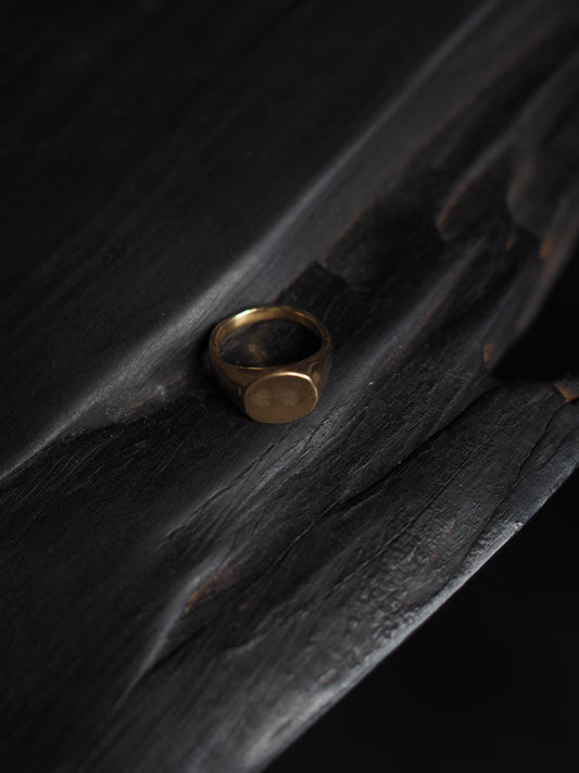 9ct Gold Round Signet