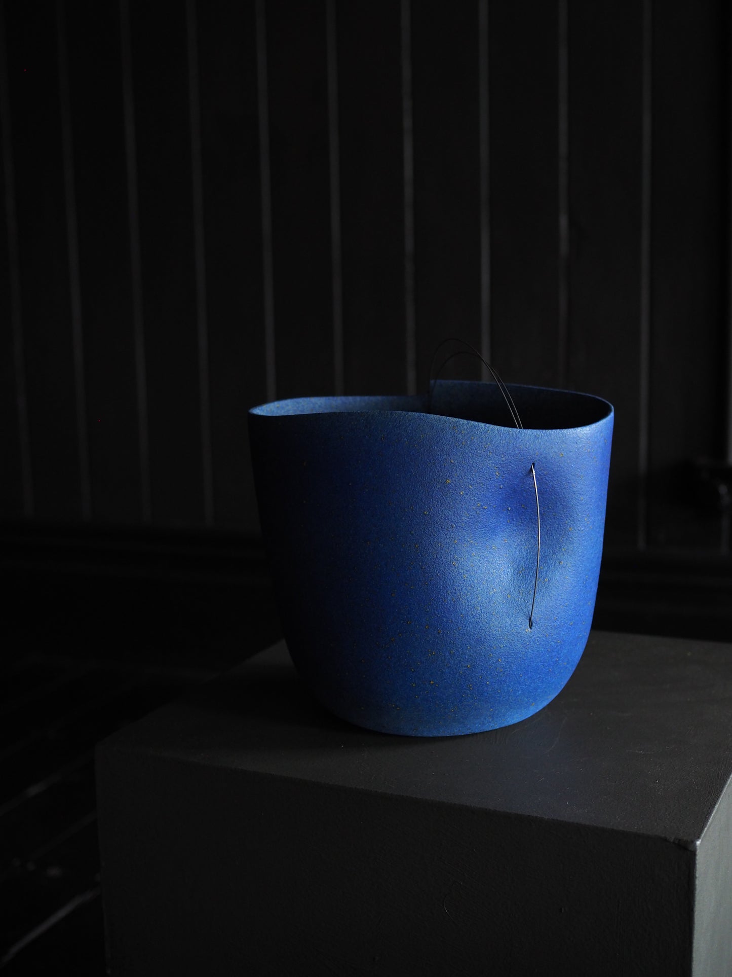 Medium Blue Vessel