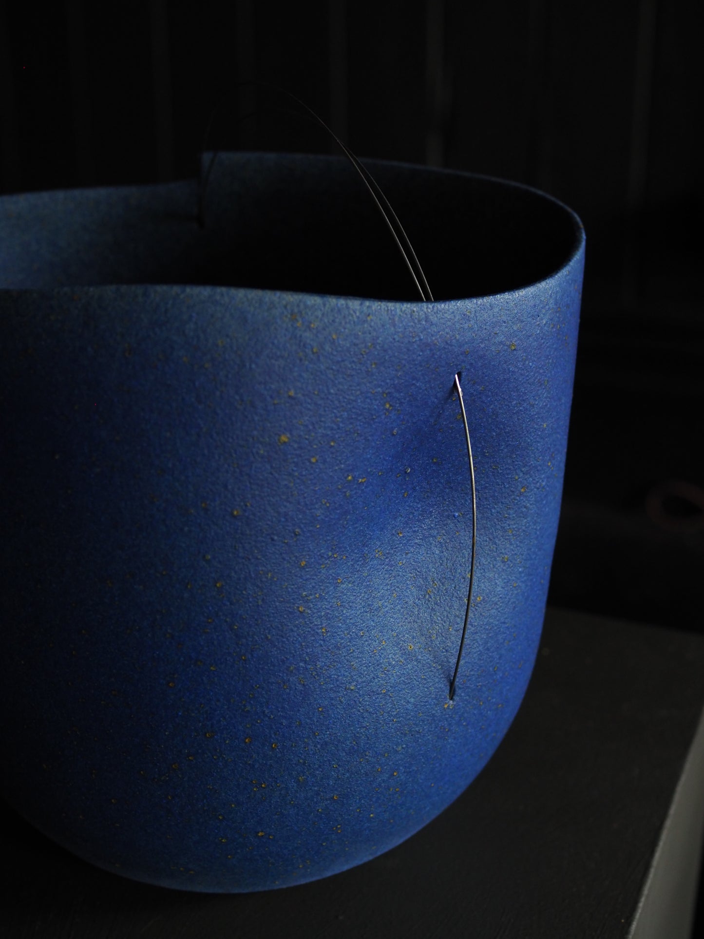 Medium Blue Vessel