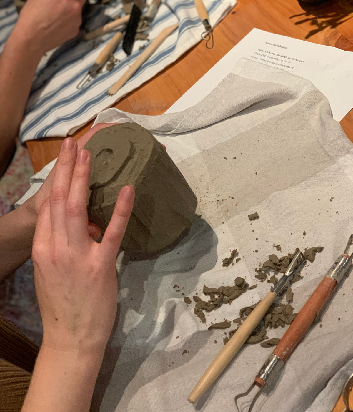 Kurinuki Workshop with Kristen Calder - Gallery Image